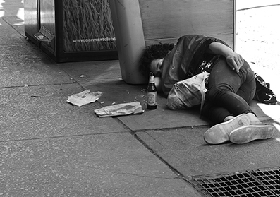 Homeless : Street Life : New York : Personal Photo Projects : Photos : Richard Moore : Photographer